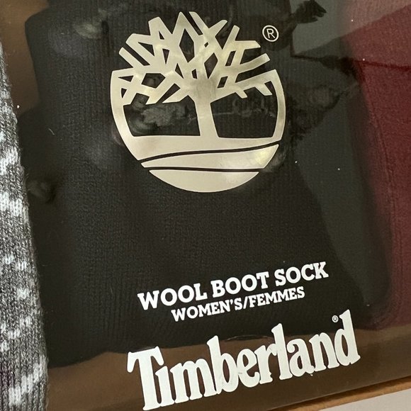 TIMBERLAND Women's 3 Pair Wool Blend Boot Socks NIB - Picture 4 of 5